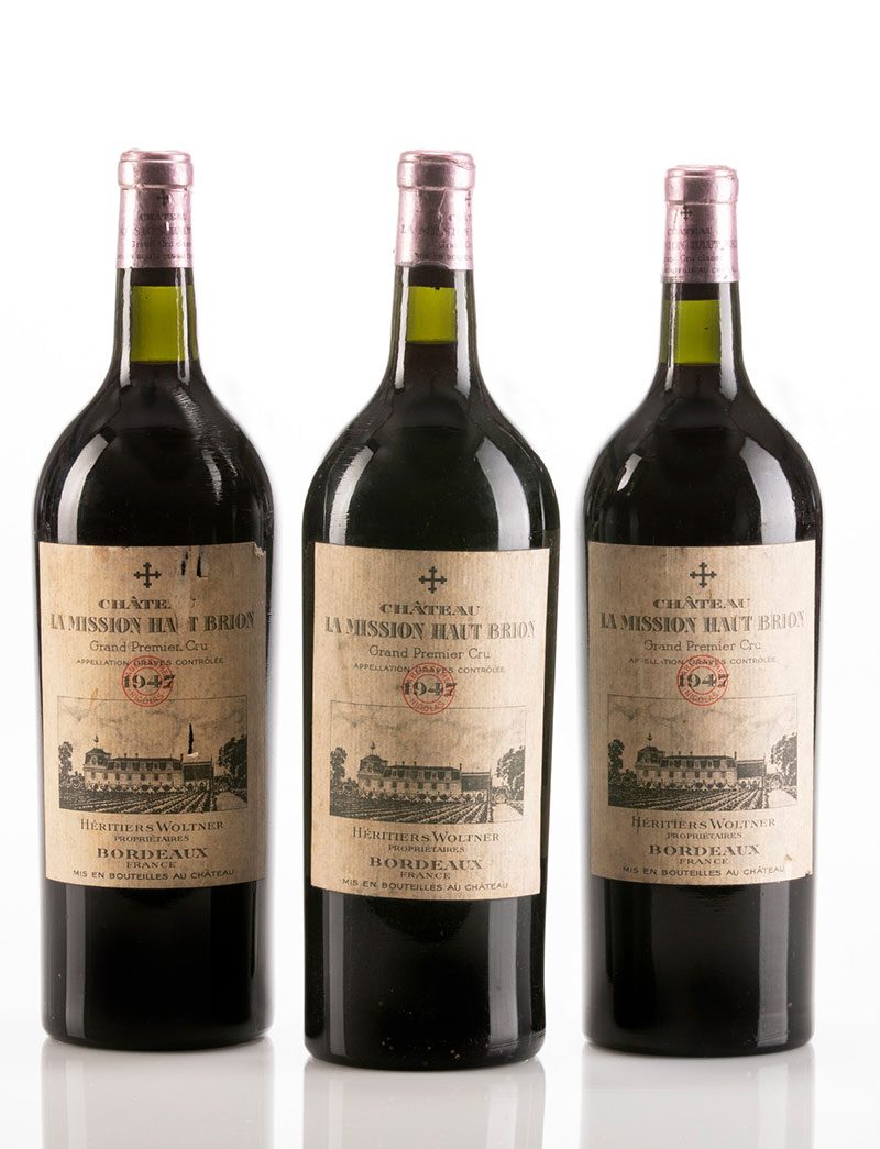 Lot 684: 3 magnums 1947 Château La Mission Haut Brion